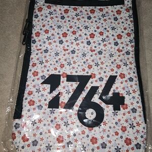 Floral Print Skirt with Black Accents